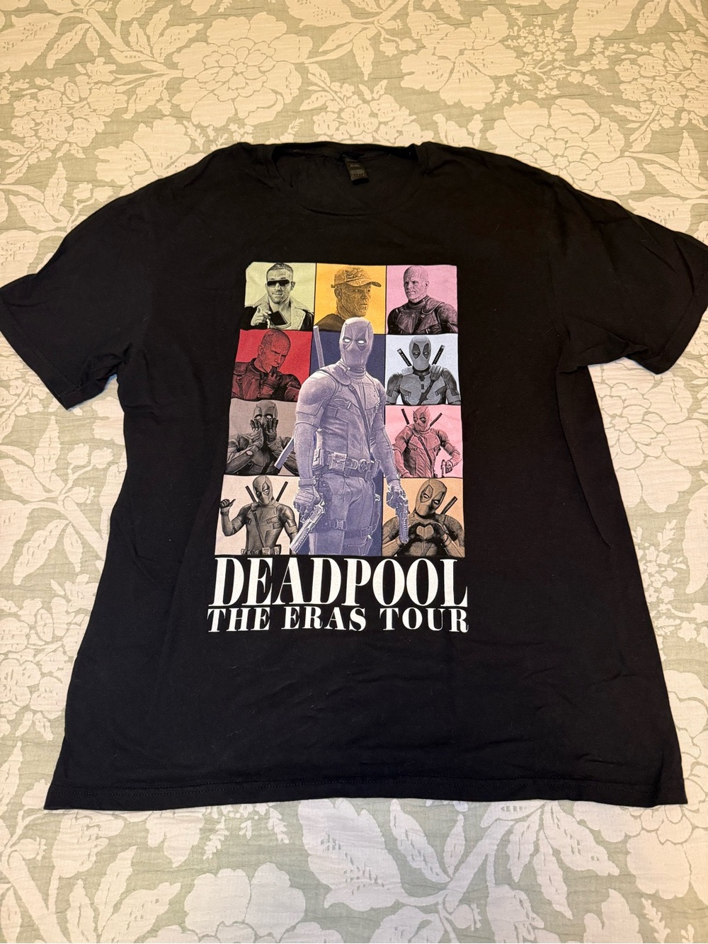 Gildan Black Deadpool The Eras Tour Multicolor Graphic Tee